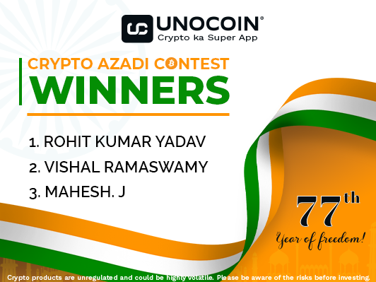 UNOCOIN INDEPENDENCE DAY WINNERS