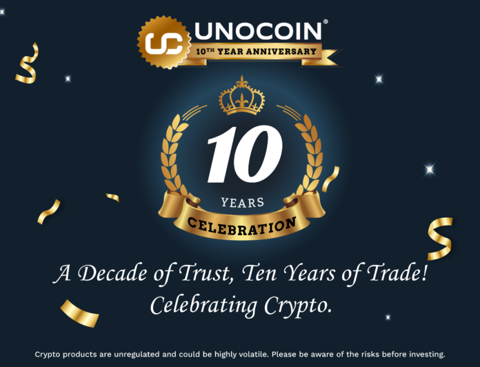 10th anniversary of Unocoin