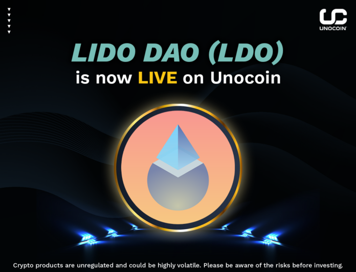 Users can effortlessly trade Lido DAO tokens