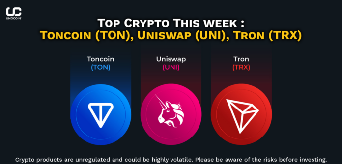 op Crypto This week - Toncoin (TON), Uniswap (UNI), Tron (TRX).png