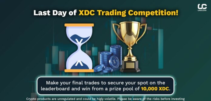 XDC trading contest On unocoin end on 31 august