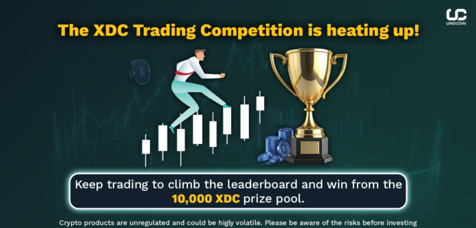 As the XDC Trading competition progresses, the excitement and intensity reach new heights. Traders from all over the world are actively competing for a share of the 10,000 XDC prize pool and the race is getting more and more competitive.