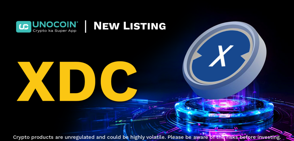 Xdc coin Listed on Unocoin