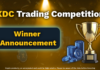 Announcement of the winners of the XDC Trading competition trading competition winners
