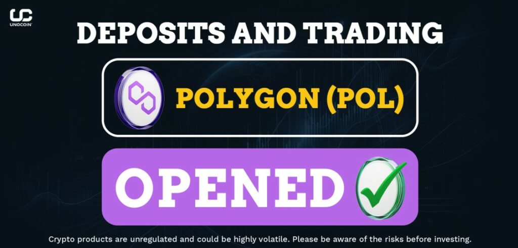 Now trade Polygon POL on Unocoin