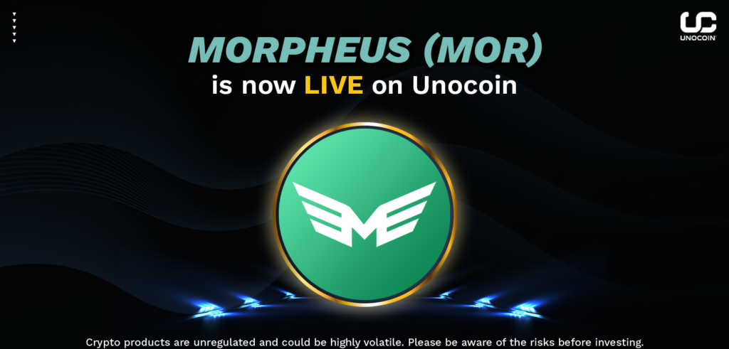 Mor coin live on unocoin