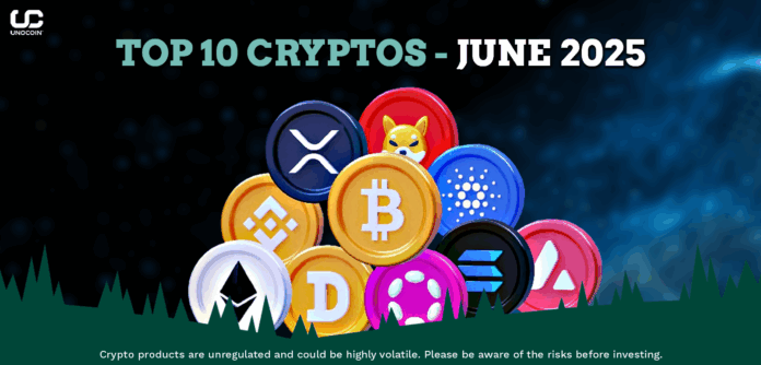 Top 10 cryptocurrencies to invest in June 2025