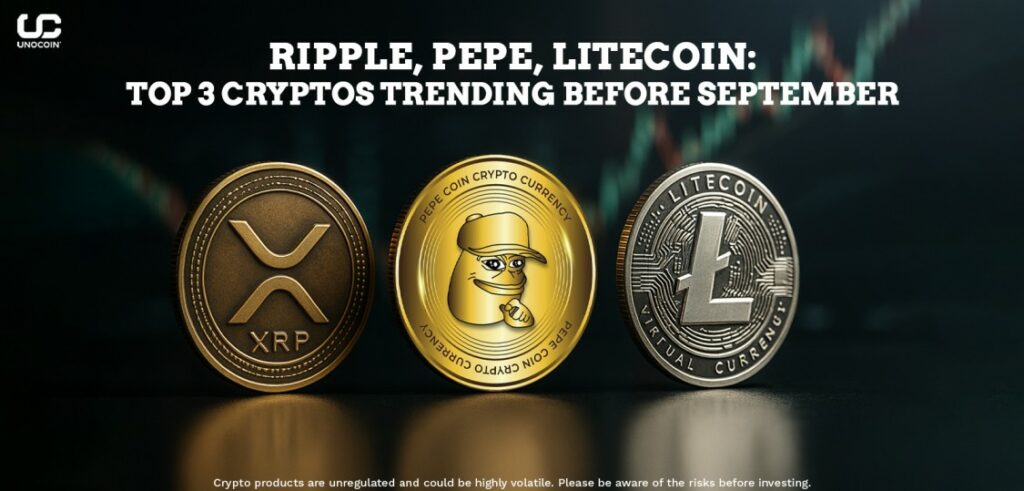 Ripple, Pepe, Litecoin - Top 3 Cryptos Trending Before September