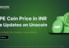 Pepe Coin Price in INR — Live Rate, History & How to Buy on Unocoin Pepe coin price in INR live chart on Unocoin — PEPE token value for Indian investors