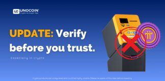 Update: Unocoin Has No Active Crypto ATMs and No Support for Pi Withdrawals UPDATE: Verify before you trust.