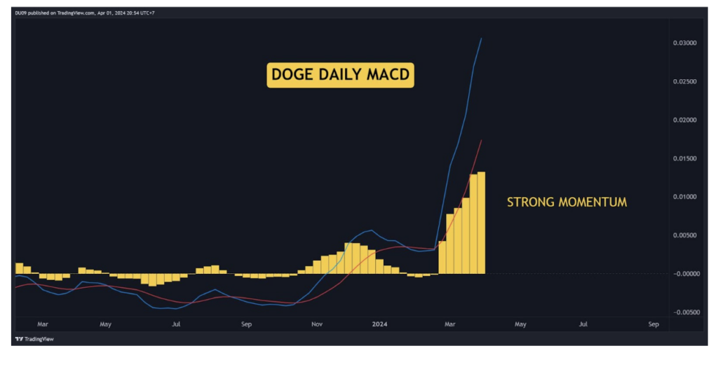 DOGE Daily MACD