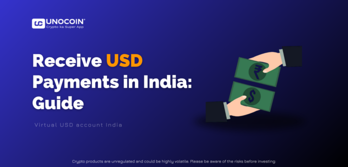 Receive USD payments India