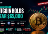 Crypto Market Today: Bitcoin Holds Near $65,000 as Traders Watch Key Resistance Crypto Market Today showing Bitcoin trading near $65,000 with technical resistance levels and overall cryptocurrency market performance.