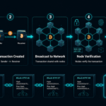 Bitcoin transaction process from wallet to blockchain