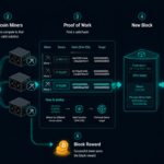 How Bitcoin mining uses Proof of Work to add new blocks